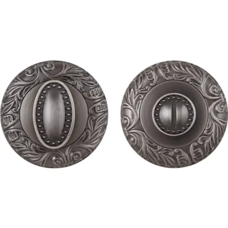 Фиксатор поворотный на круглом основании Fuaro BK6.R.SM58 (BK6 SM) AS-3 античное серебро