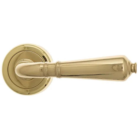 Дверная ручка на круглом основании Fratelli Cattini \"TOSCANA\" D1-OLV полированная латунь