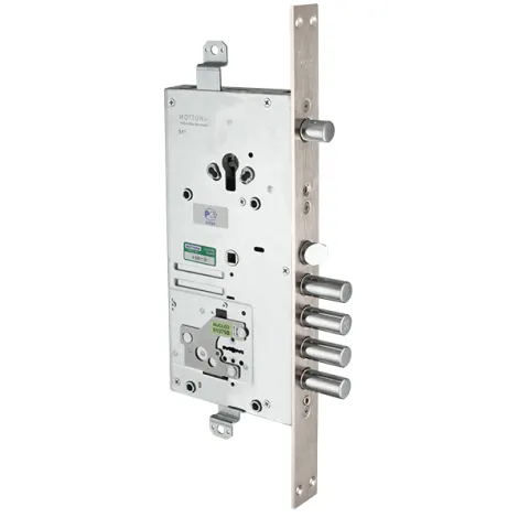 Замок врезной двухсистемный Mottura 54.J939M-S MyKey (левый), перекод. с торца, кл. 60 мм, без накл.