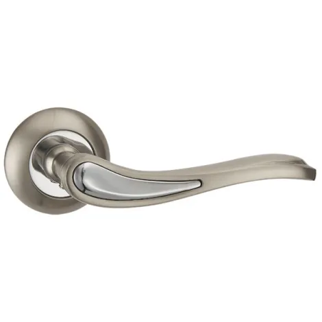 Дверная ручка на круглом основании Punto R.TL54.SALSA (SALSA TL) SN/CP-3 матовый никель/хром