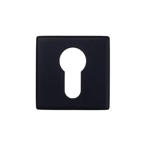 Накладка под цилиндр на квадратном основании Fratelli Cattini CYL 8.7-NM матовый черный 2 шт.