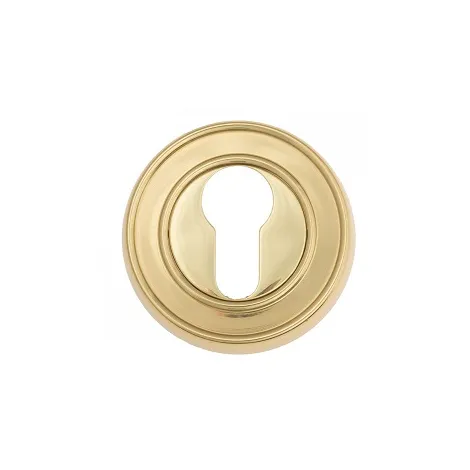 Накладка дверная под цилиндр Venezia CYL-1 D6 полированная латунь 2 шт.