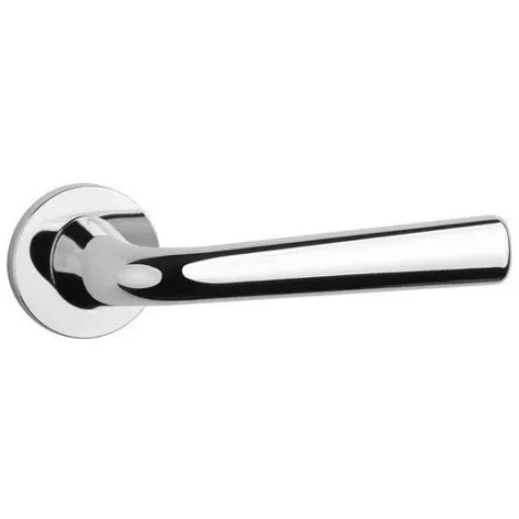 Дверная ручка на круглом основании APRILE TULIPA R 7S LC полированный хром