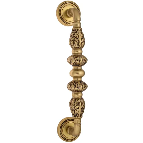 Ручка скоба Venezia \"LUCRECIA\" 305мм (250мм) D3 французское золото + коричневый