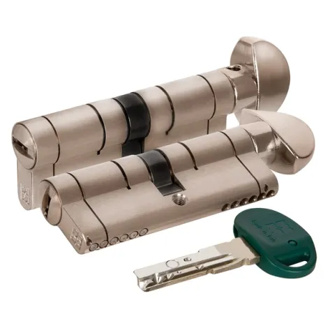 Цилиндровый механизм Mottura с вертушкой C31F364601RC5 (82 мм/31+10+41), МАТ.НИКЕЛЬ (верт. 99.506)