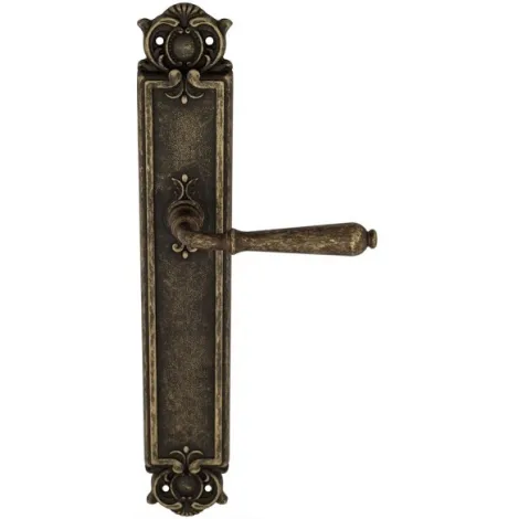 Дверная ручка Venezia \"CLASSIC\" на планке PL97 античная бронза