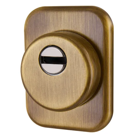 Броненакладка на ЦМ квадрат (от вырывания, 25 мм) ET/ATC-Protector 1-25(SQ) AB-77 бронза