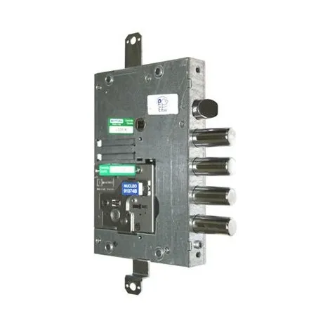 Замок Mottura врезной сувальдный с защёлкой 52.Y515BM-S MyKey (левый) (без накладок), ключ 60 мм