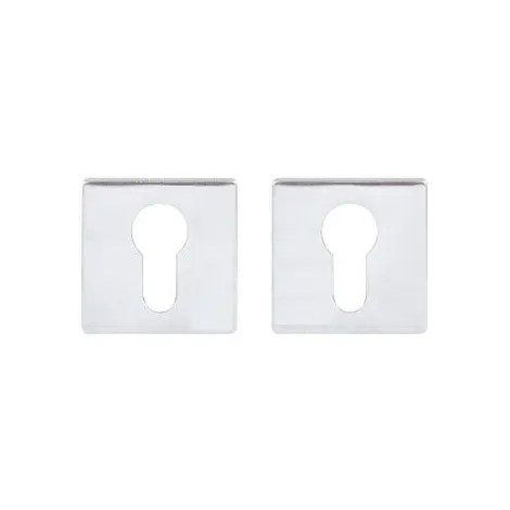 Накладка под цилиндр на квадратном основании Fimet 201 F04 полированный хром