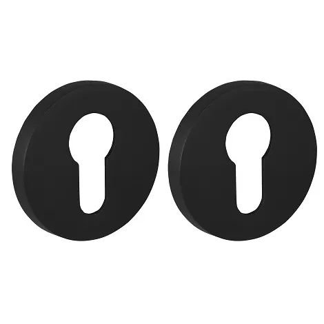 Накладка на цилиндр на круглом основании Fuaro ET.R.SLR52 BL-24 черный