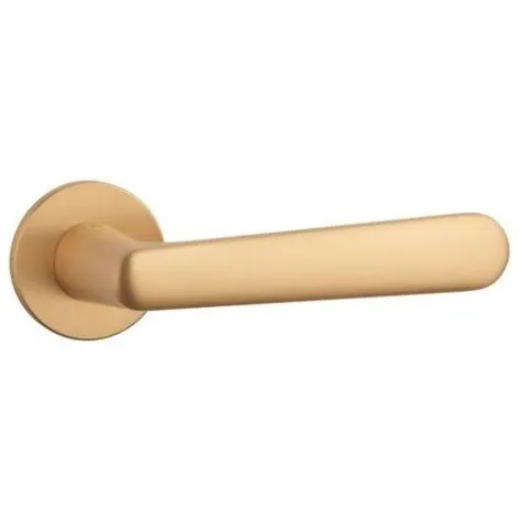 Дверная ручка на круглом основании APRILE ARIA R 5S KG матовое золото