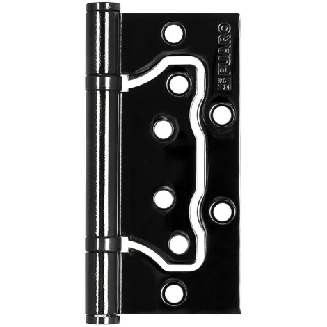 Петля универсальная Fuaro без врезки IN4500W-BL BN (500-2BB/BL 100x2,5) черный глянец БЛИСТЕР