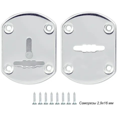 Декоративная накладка Punto ESC021-SS (нержавейка) на сув. замок (1 пара)