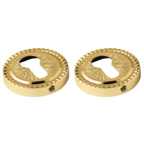 Накладка под цилиндр на круглом основании Armadillo ET/CL-GOLD-24 золото 24К 2 шт.