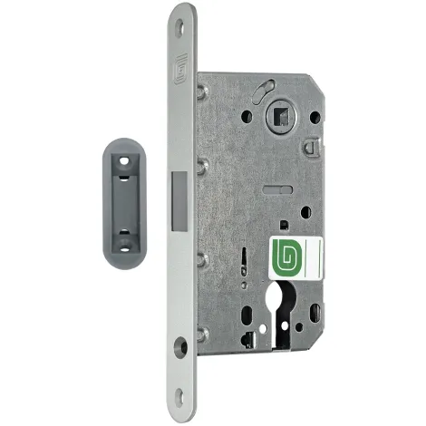 Замок межкомнатный Guardian магнитный под цилиндр Soft 11М MCR, матовый хром /128:6429/