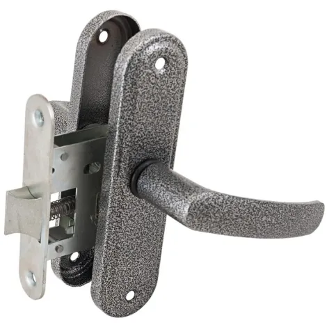 Защелка Absolyute врезная ЗЩ1-45А серебро антик