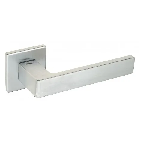 Дверная ручка на квадратном основании Fratelli Cattini \"BOOM\" 8FS-CS матовый хром