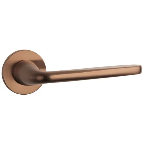 Дверная ручка на круглом основании APRILE HIACYNTA R 5S PN PVD матовая медь