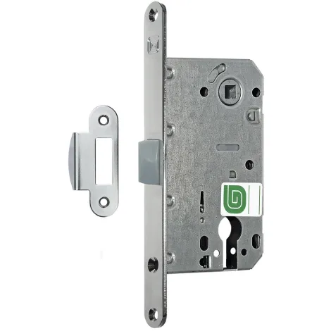 Замок межкомнатный под цилиндр Guardian Soft 11P NI, никель /128:5402/