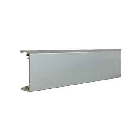 Алюминиевый декоративный профиль Art.1890A 3м для направляющей Art.1700A анодированное серебро