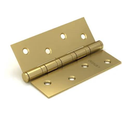 Петля универсальная Fuaro IN5400U-BL SB (4BB/BL 125x75x2,5) мат. золото БЛИСТЕР