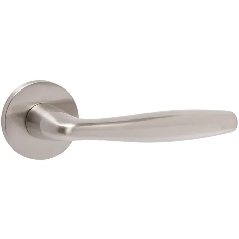 Дверная ручка на круглом основании Punto R.ARC.R52.FORTUNA SN-3 матовый никель