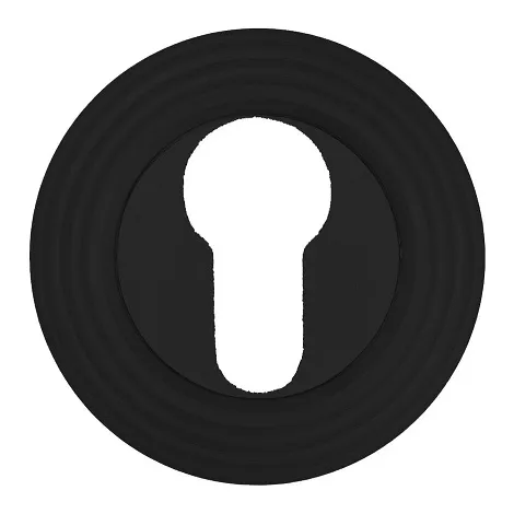 Накладка под цилиндр на круглом основании Fratelli Cattini CYL-1 D8-NM матовый черный 2 шт.