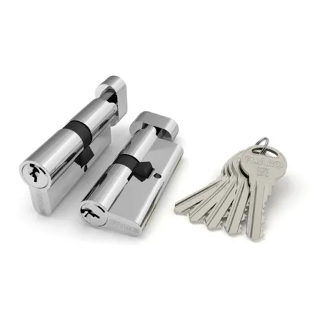 Цилиндровый механизм с вертушкой R302, 70 mm (30+10+30) CP хром 5 кл.