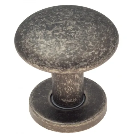 Ручка дверная кноб поворотная Fratelli Cattini \"BRESCIA\" P34 Ø62 FA античное серебро 1шт.