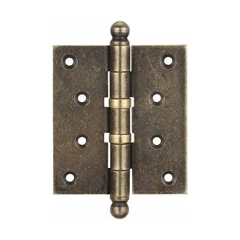 136OA403 Петля дверная универсальная с колпачком ALDEGHI PREMIUM 102x76x3 матовая античная бронза