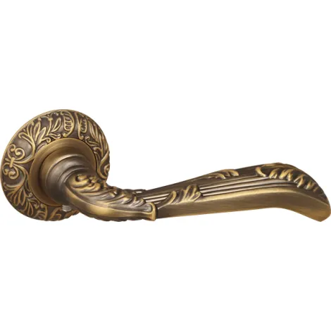 Дверная ручка на круглом основании Fuaro R.SM58.BOHEMIA (BOHEMIA SM) AB-7 матовая бронза