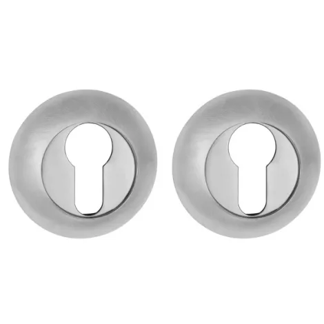 Накладка под цилиндр на круглом основании Punto ET.R.TL54 (ET TL) SSC-16 сатинированный хром