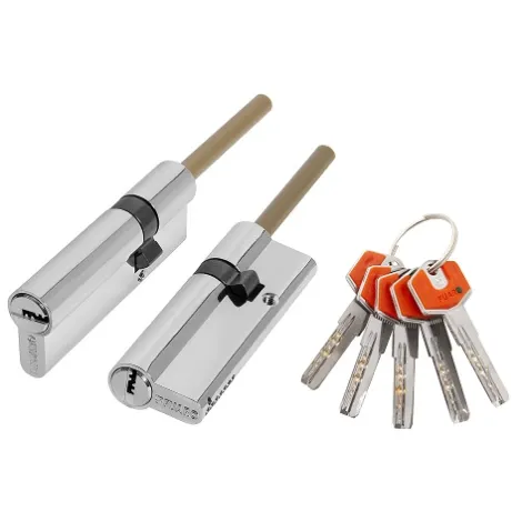 Цилиндровый механизм Fuaro D-PROTERM507/95 mm (60+10+25) термошток 8х65 мм CP, 5 кл.