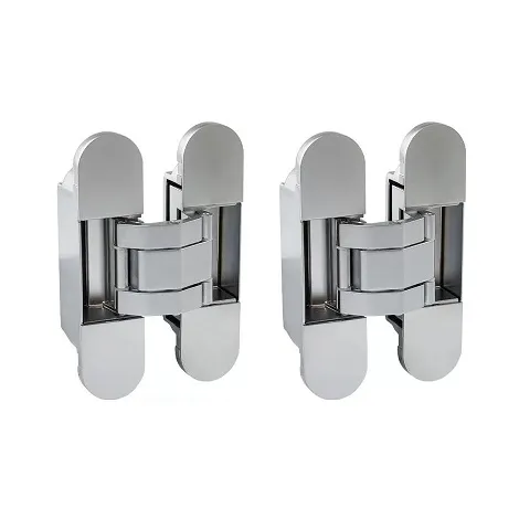 Петля скрытой установки ELEMENTIS 120x30 мм, 50 кг серебро матовое (аналог Otlav)