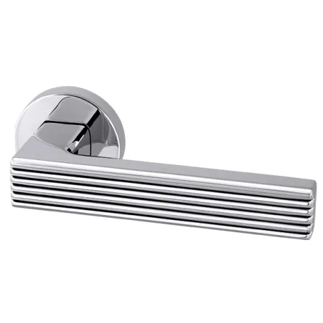 Дверная ручка на круглом основании Armadillo LINE URB6 CP-8 хром