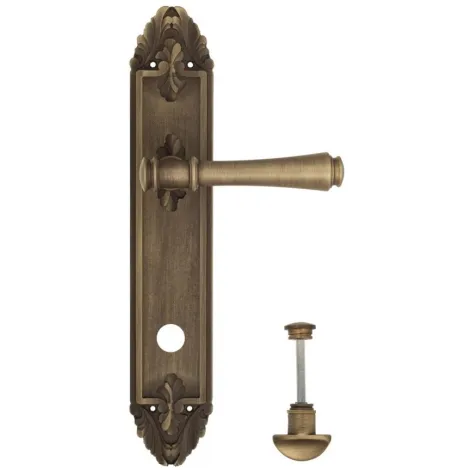 Дверная ручка Venezia \"CALLISTO\" WC-2 на планке PL90 матовая бронза