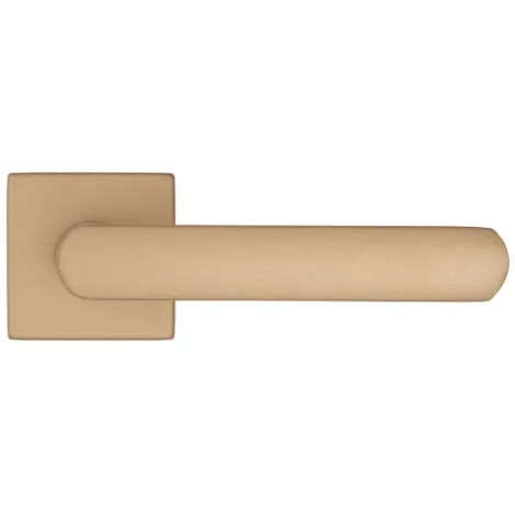 Дверная ручка на квадратном основании Fratelli Cattini \"NEVADA\" 8-KD золото крайола