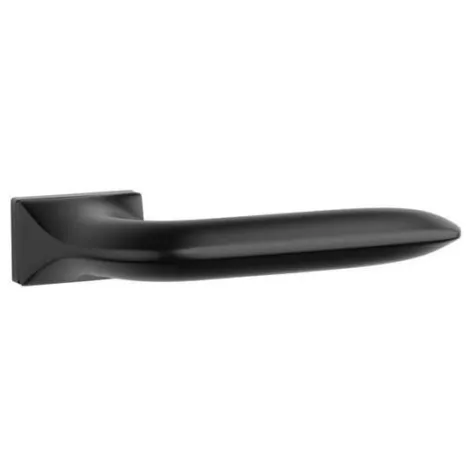 Дверная ручка на прямоугольном основании APRILE GLADIOLA RTH 7S BK черный