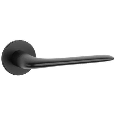 Дверная ручка на круглом основании APRILE VIOLA R 5S BK черный