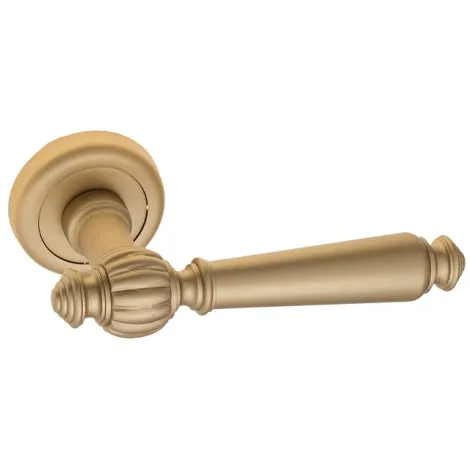 Дверная ручка на круглом основании Fratelli Cattini \"MARANI\" D1-BS матовая латунь