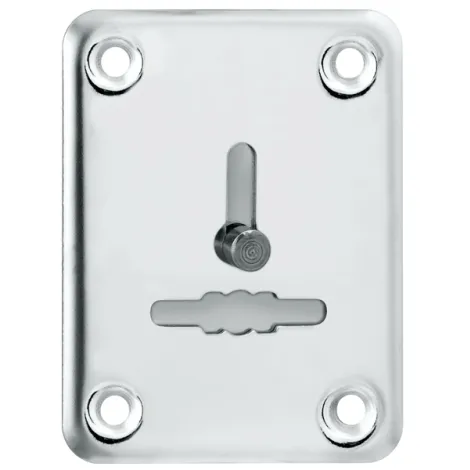 Декоративная накладка Punto ESC081/1-SS (нержавейка) на сув. замок со шторкой (1 шт.) тех.упак.