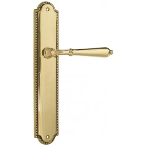 Дверная ручка Venezia \"CLASSIC\" на планке PL98 полированная латунь