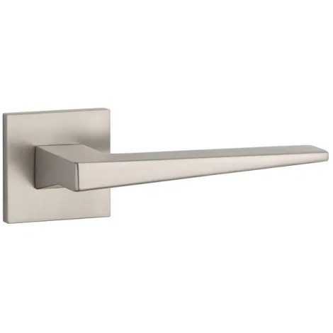 Дверная ручка на квадратном основании STILE EDA Q SLIMM 7mm MSN никель