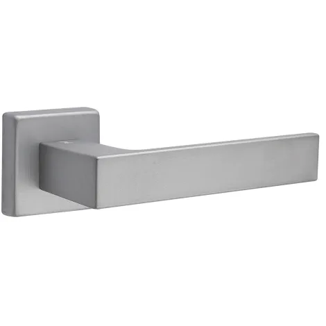 Дверная ручка на квадратном основании Fimet Kubo 1317/215 F16 матовый хром