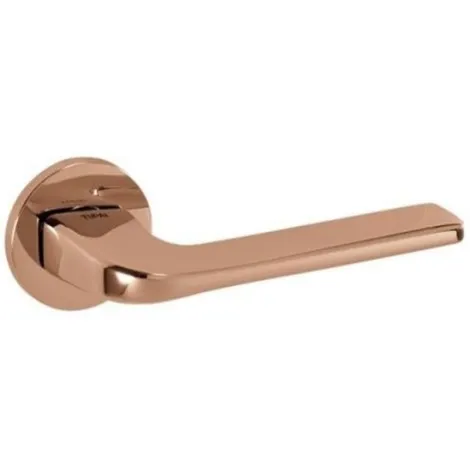 Дверная ручка Tupai на круглом основании 4007 R 5S-161 медь глянцевая