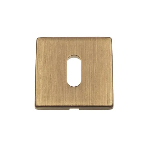 Накладка дверная под цилиндр на квадратном основании Venezia KEY-1 FSS матовая бронза 2 шт.