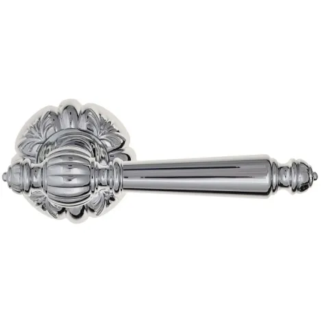 Дверная ручка на круглом основании Venezia \"PELLESTRINA\" D5 полированный хром