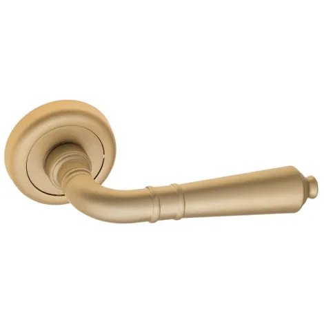 Дверная ручка на круглом основании Fratelli Cattini \"TOSCANA\" D1-BS матовая латунь