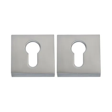 Накладка под цилиндр на квадратном основании Colombo MM 13 матовый хром