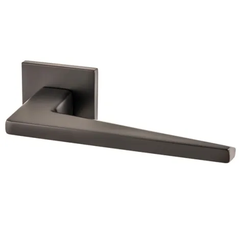 Дверная ручка на квадратном основании Armadillo MORI USS BPVD-77 Вороненый никель